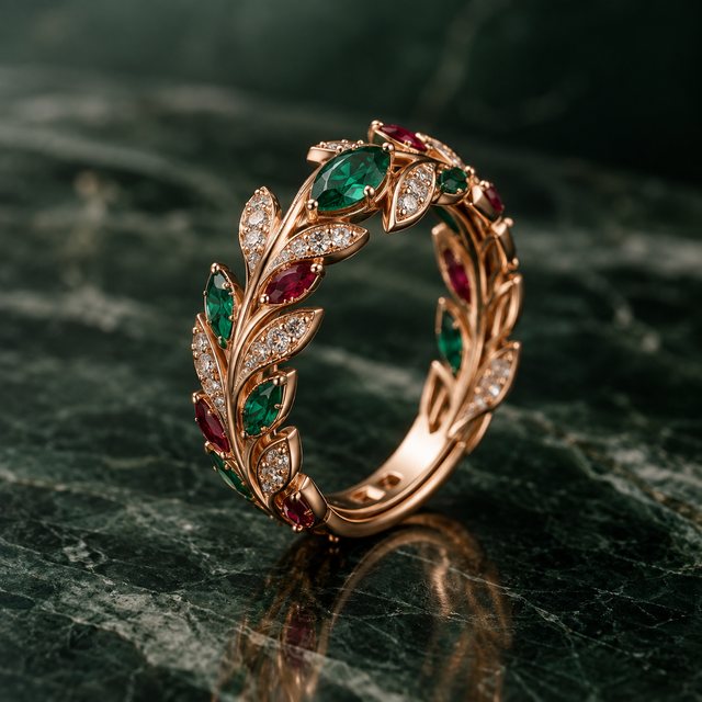 月桂环戒指 Laurel Circle Ring